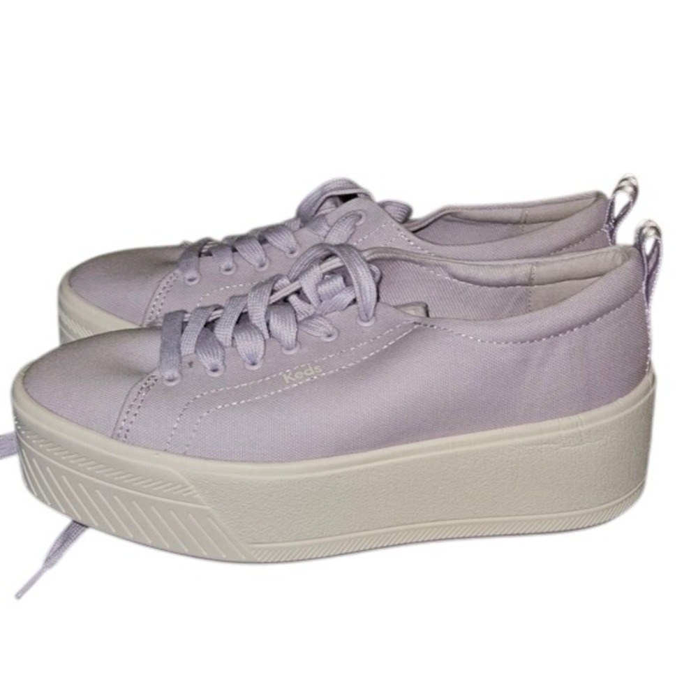 Keds Triple Up Lilac Purple Canvas Platform Sneakers Womens Size‎ 6.5 WF67928
